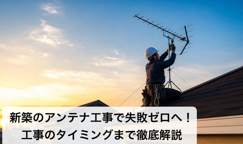 画像4813：新築のアンテナ工事で失敗ゼロへ！工事のタイミングまで徹底解説
