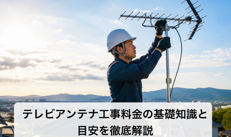 画像4882：テレビアンテナ工事料金の基礎知識と目安を徹底解説