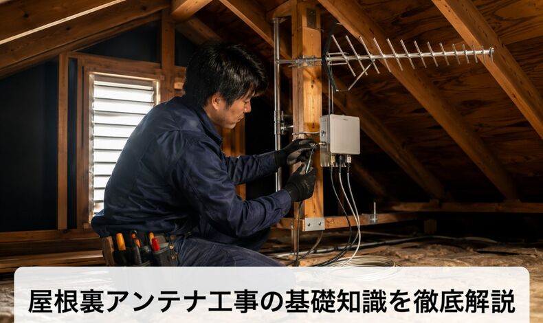 画像4998：屋根裏アンテナ工事の基礎知識を徹底解説